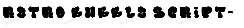 Retro Bubble Script字体转换